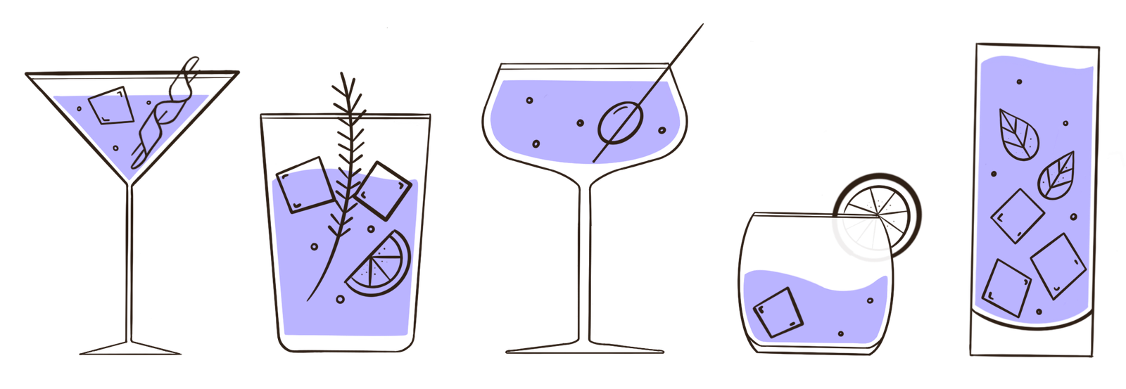 cocktails ilustration